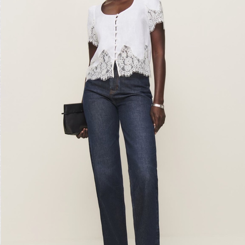 Reformation Josie Linen shirt